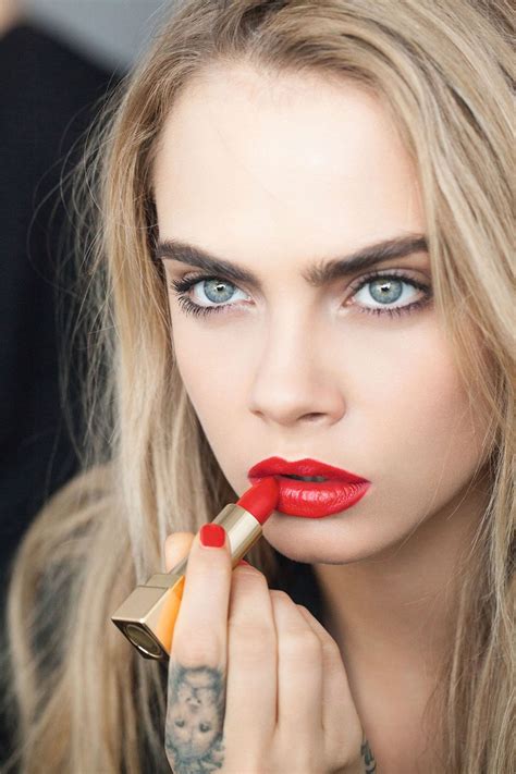 ysl cara delevingne lipstick|Cara Delevingne: YSL Rouge Pur Couture Lips & Nails .